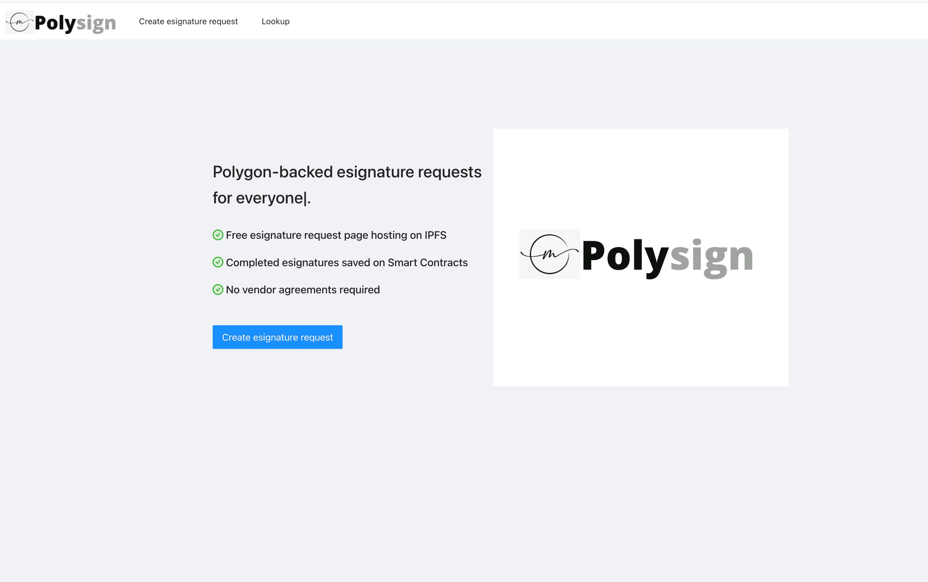 Polysign banner