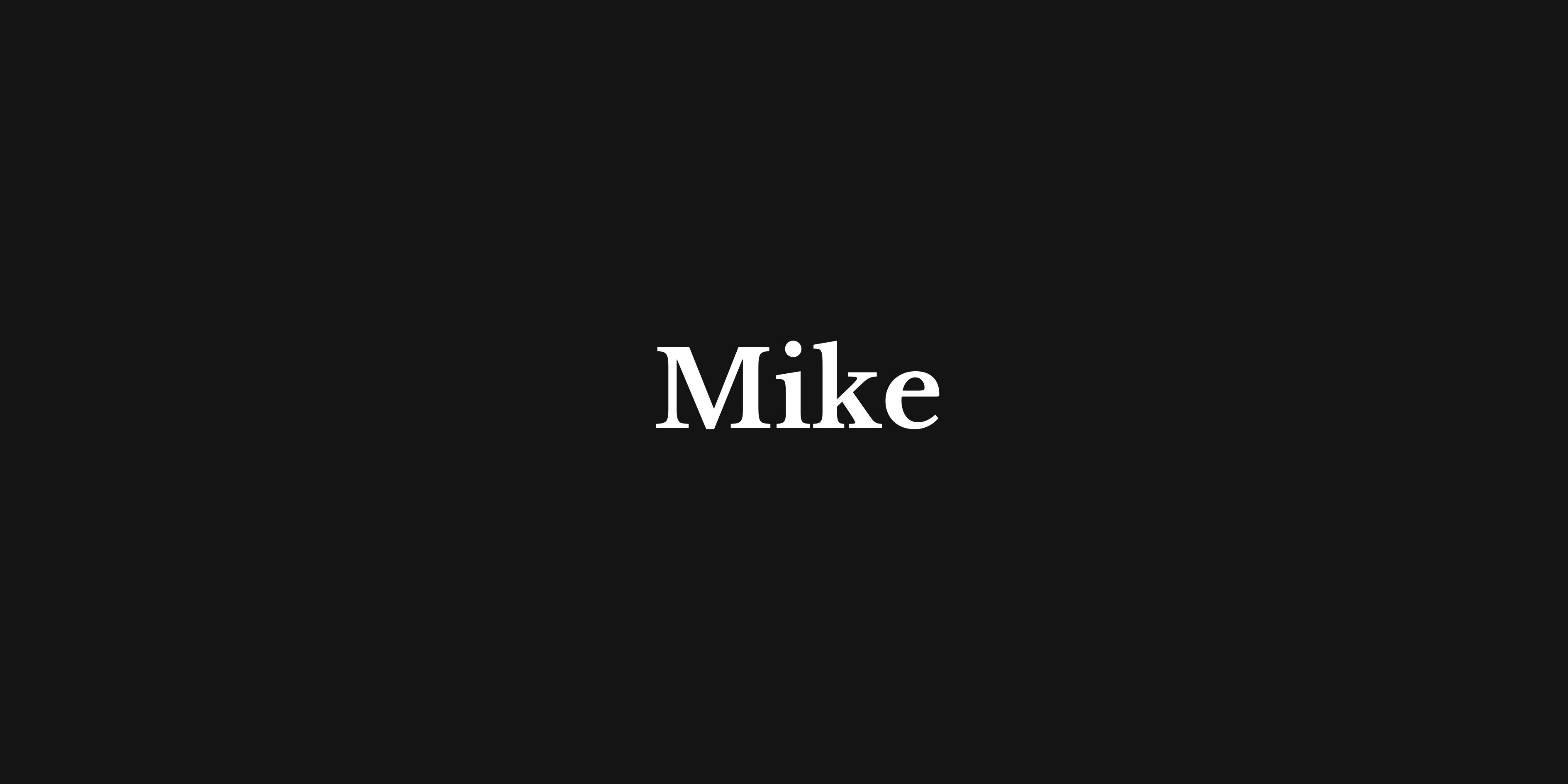 Mike banner