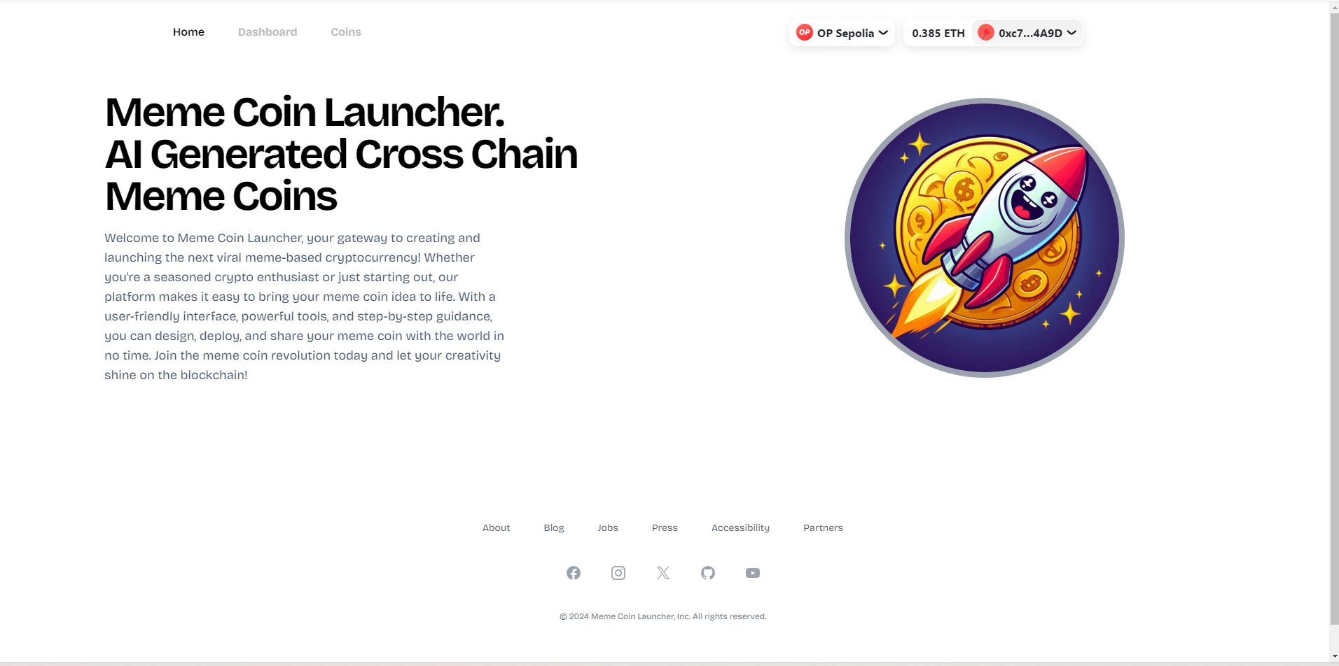 Meme Coin Launcher banner