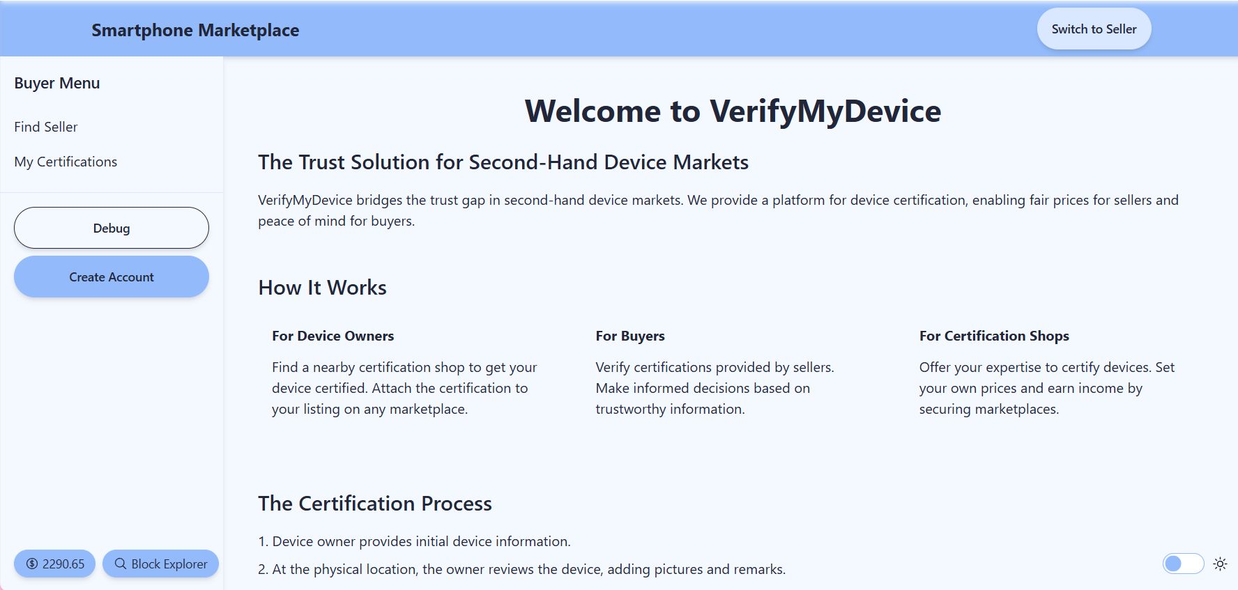 VerifyMyDevice banner