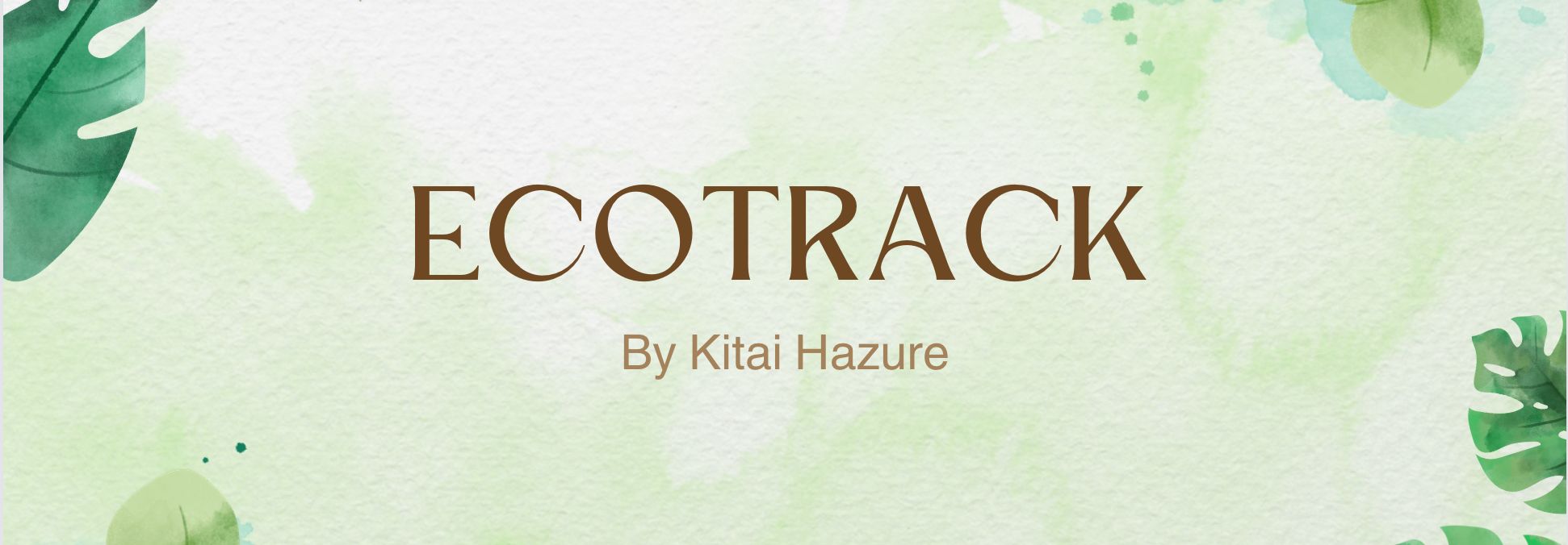 EcoTrack banner