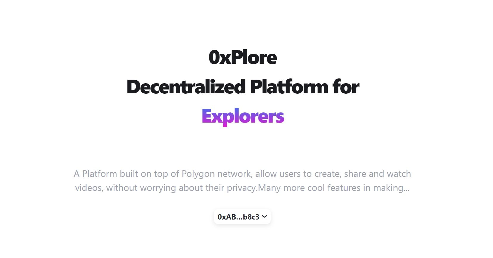 0xPlore banner