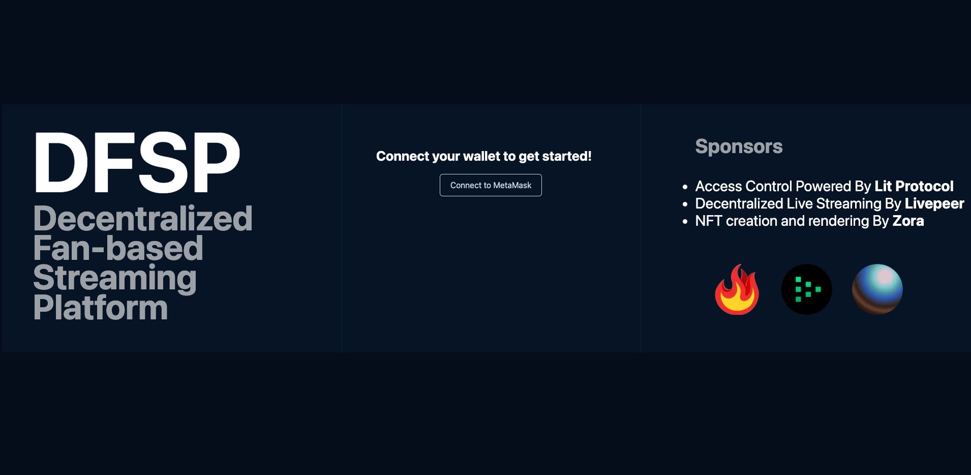 Decentralized Fan-based Streaming Platform banner