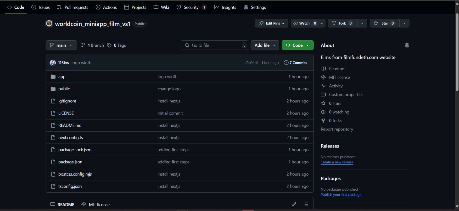 project screenshot 1