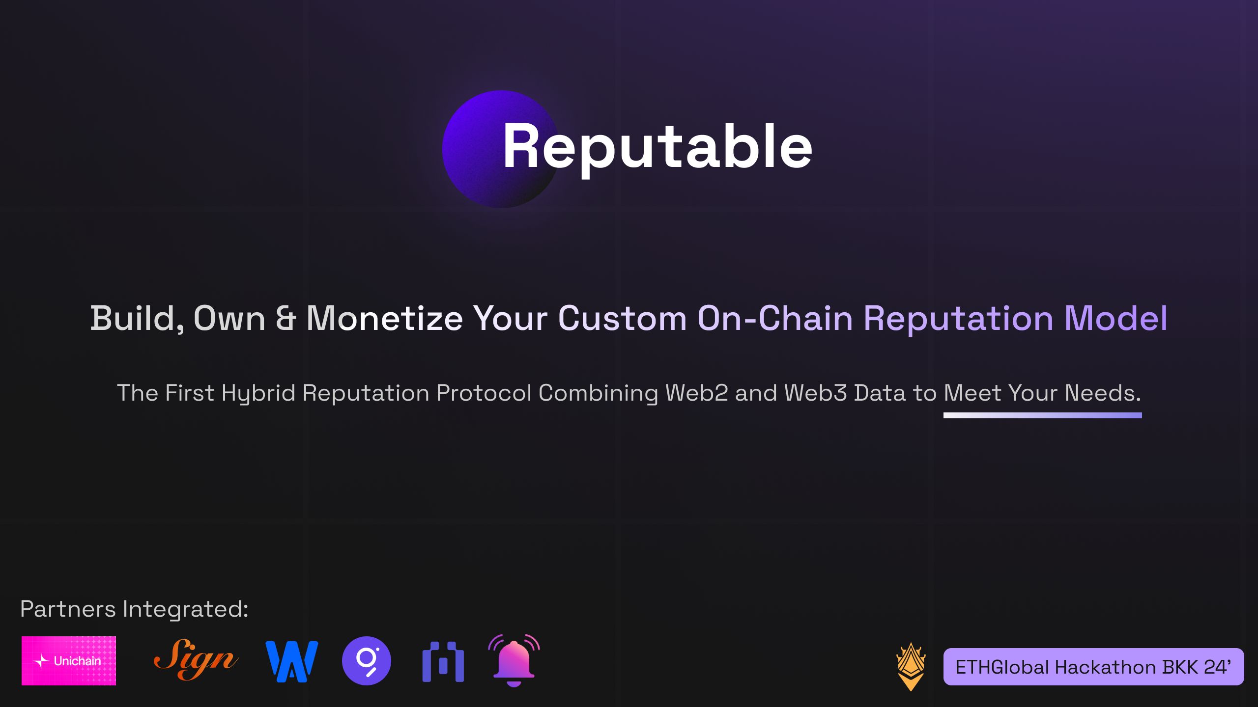 Reputable.Network banner