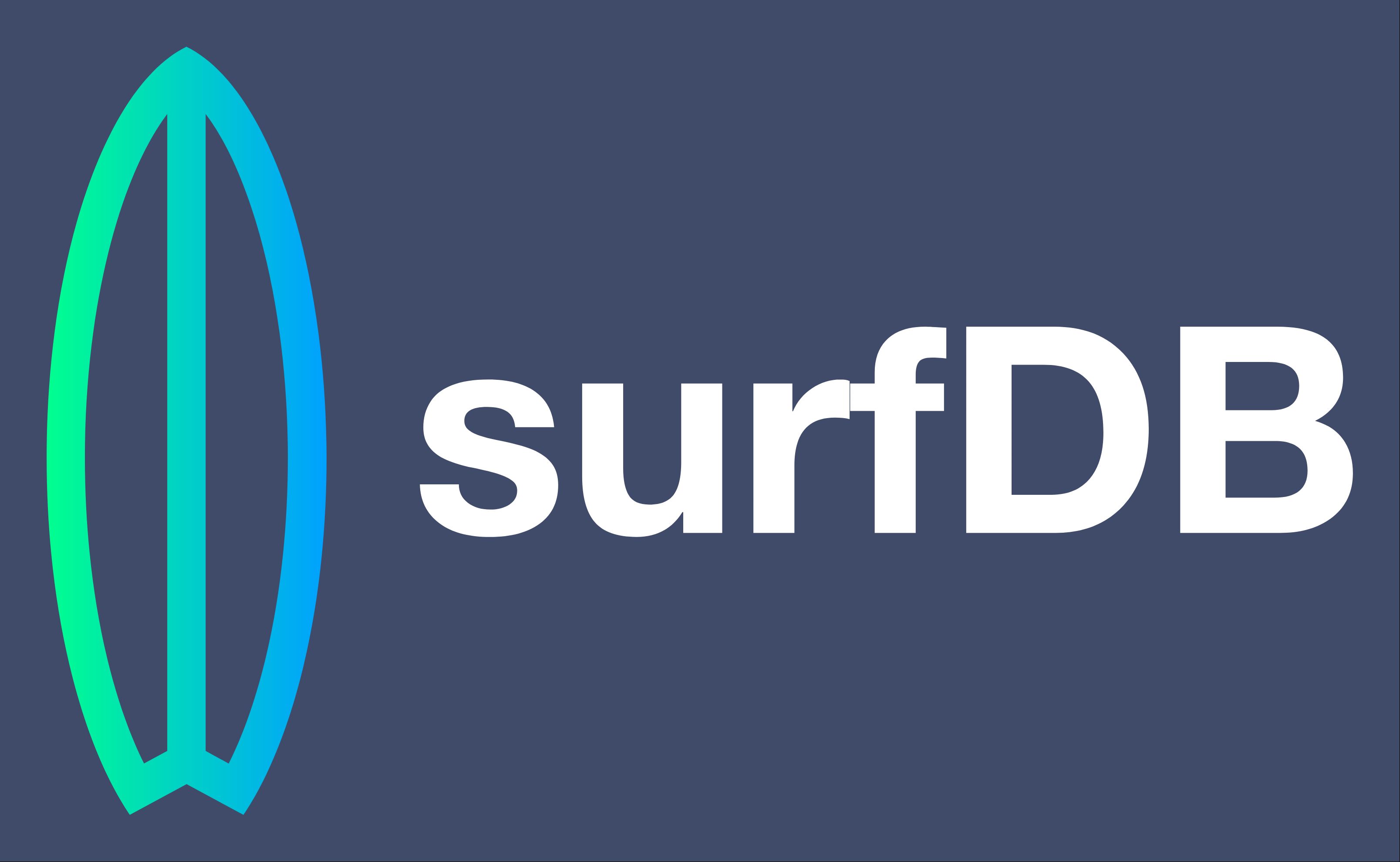 SurfDB banner