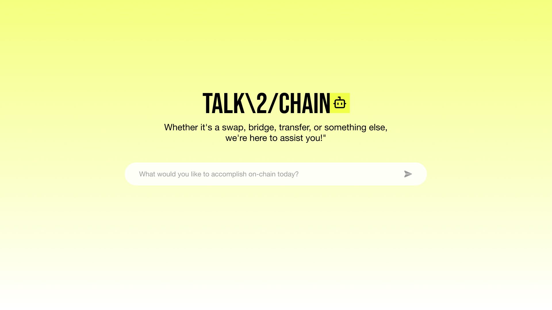 TALK\2/CHAIN banner