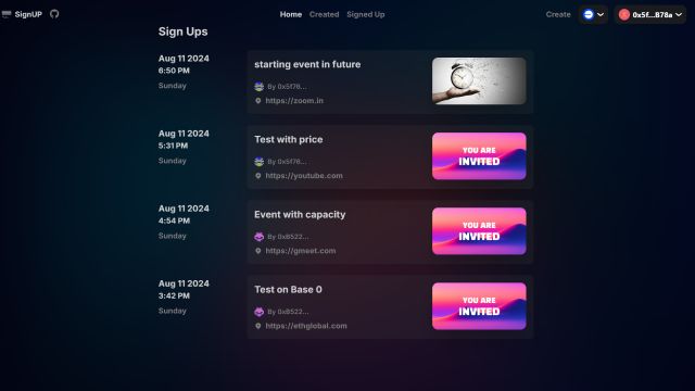 SignUp banner