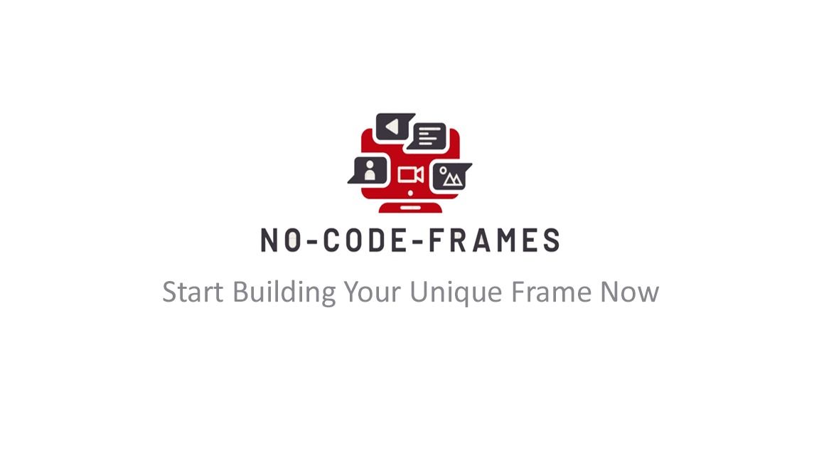 NO-CODE-FRAMES banner