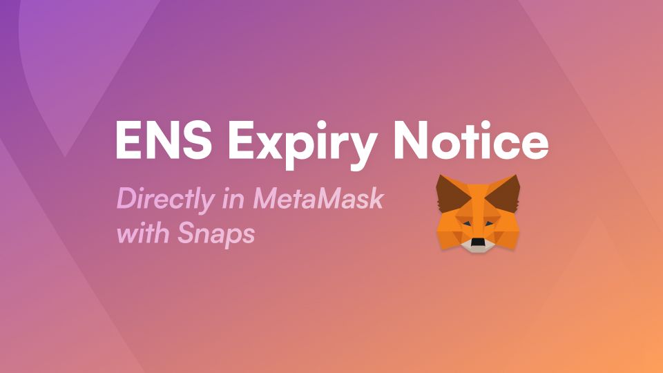 ENS Expiry Notice from MetaMask banner