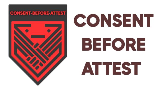 Consent-Before-Attest banner