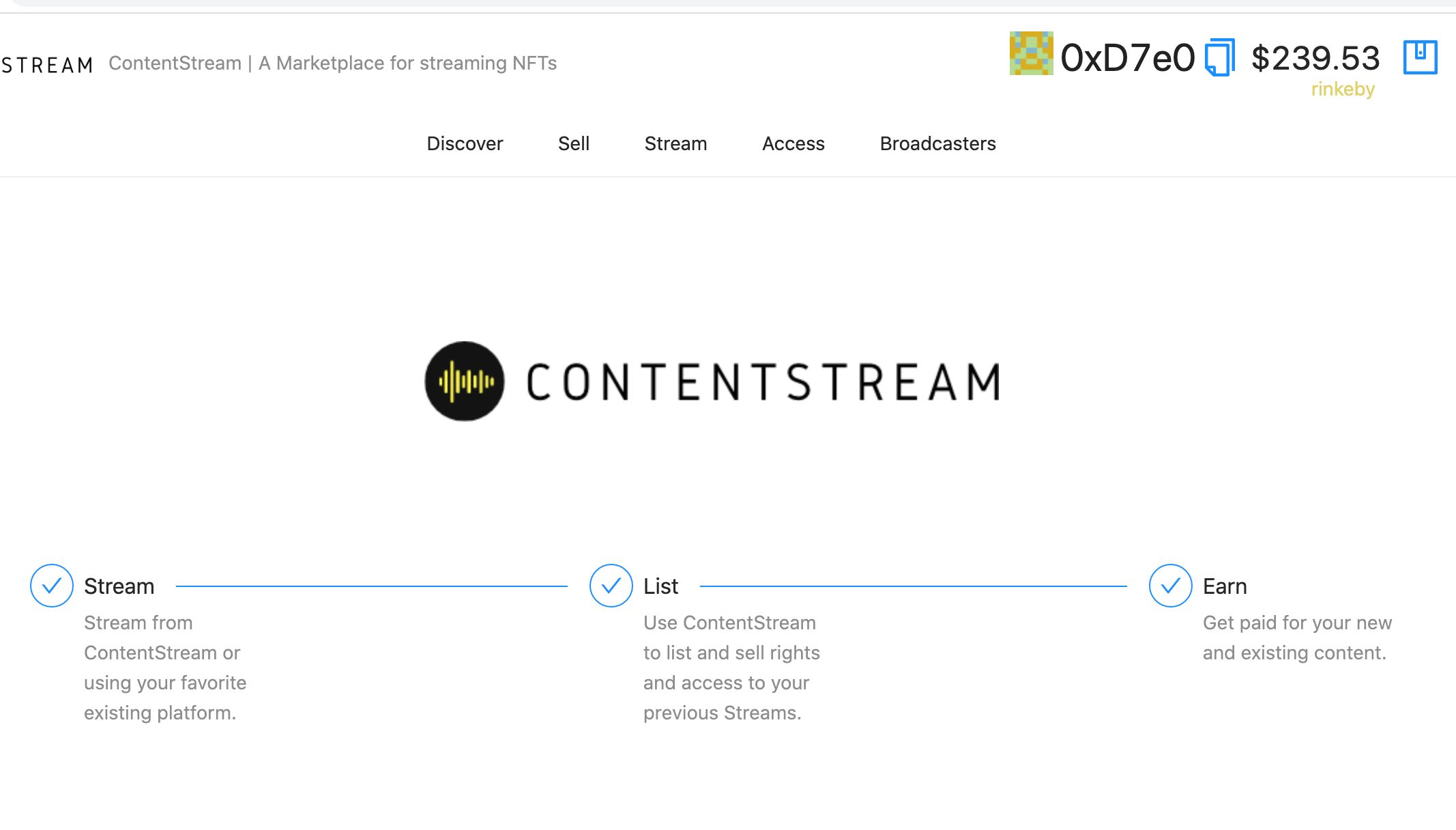 ContentStream banner