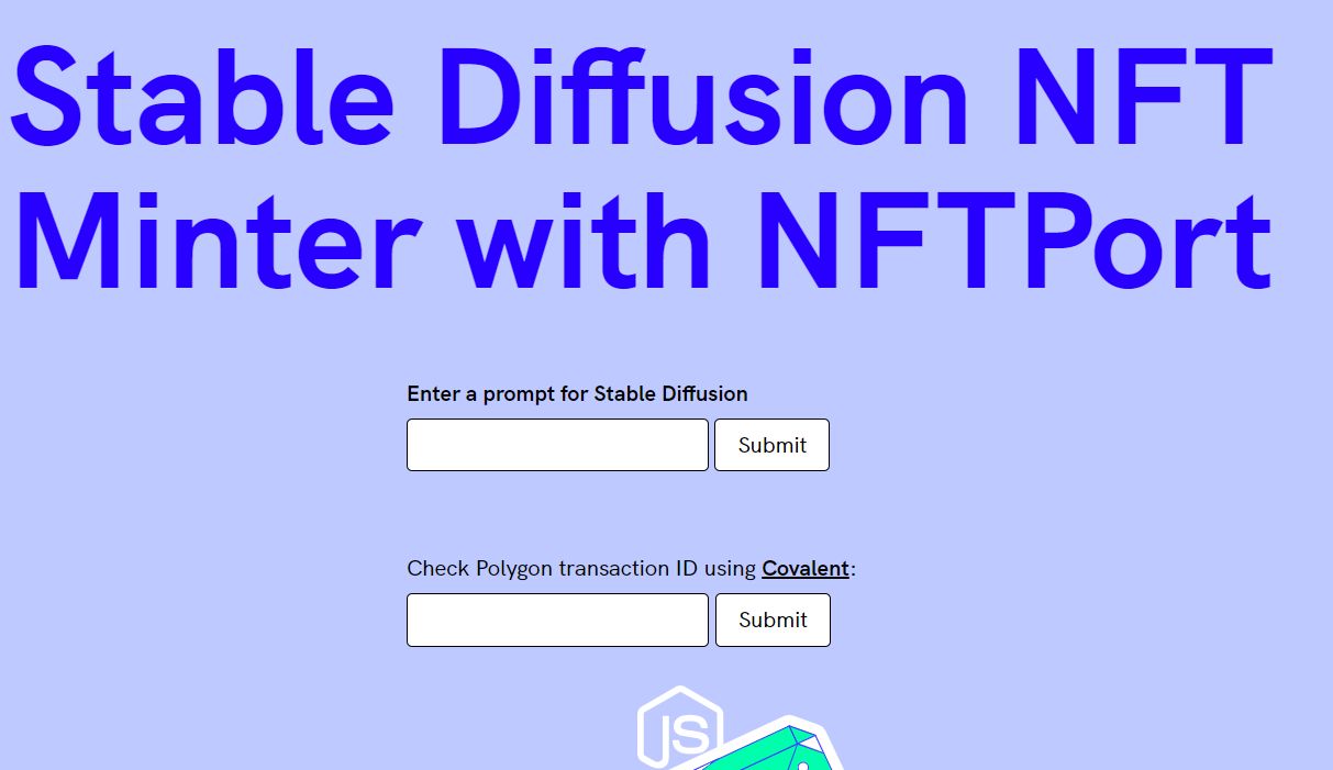 Stable Diffusion NFT Minter banner