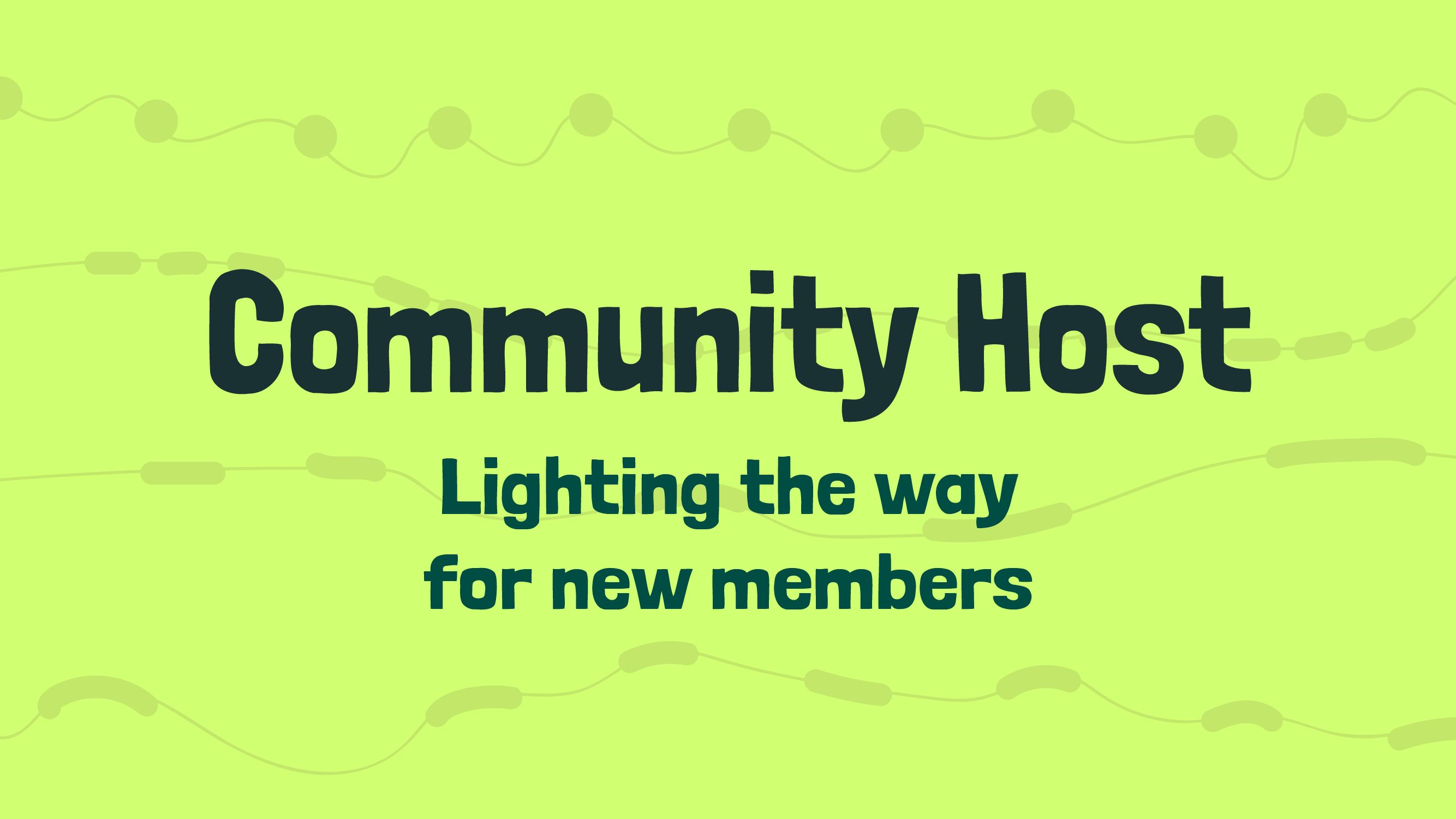 Community Host banner