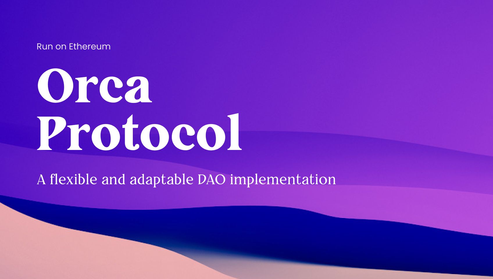 Orca Protocol banner