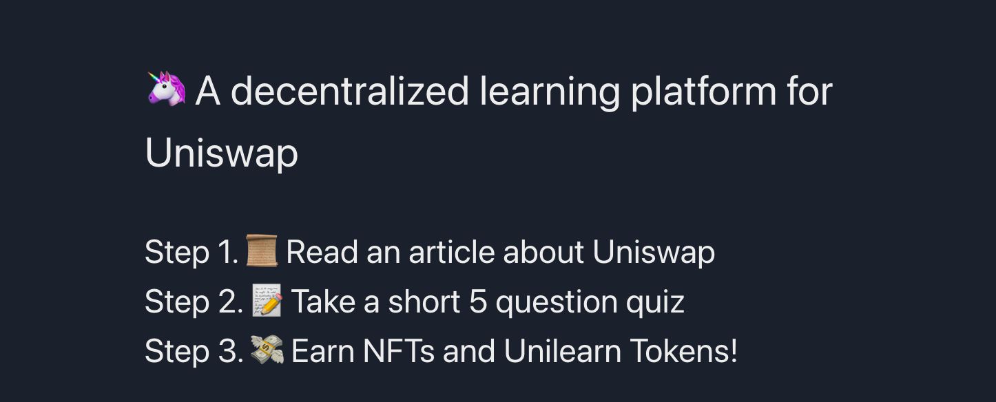 Unilearn banner