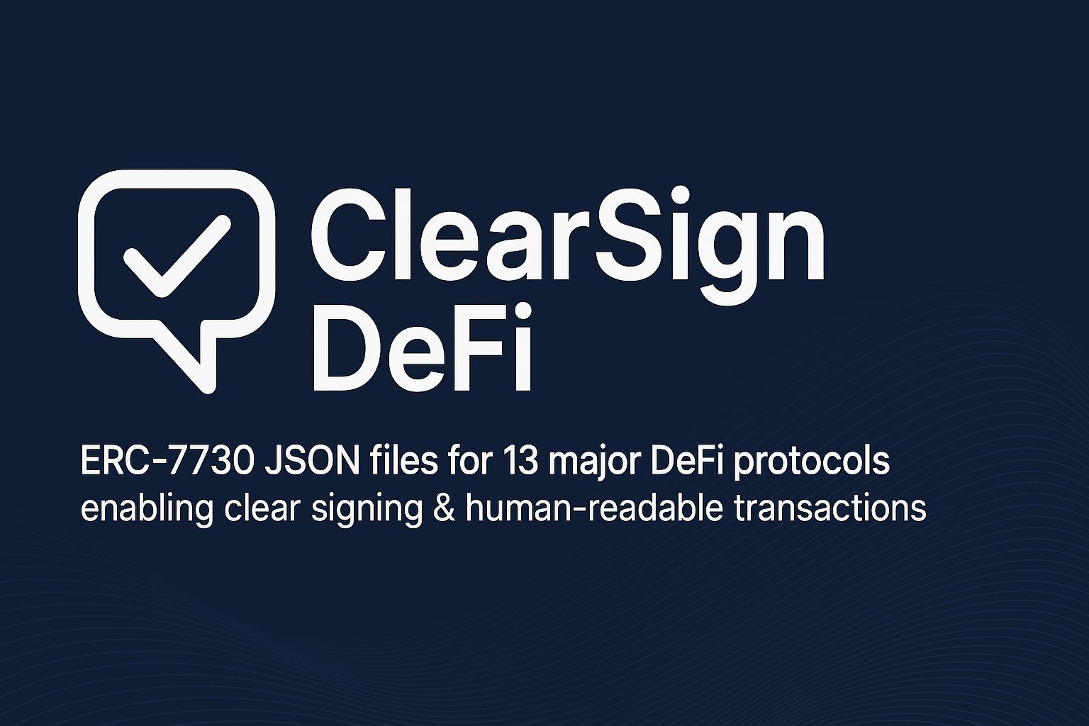ClearSign DeFi banner