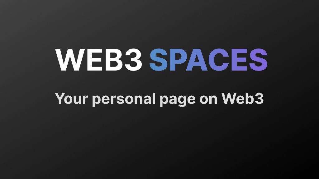 Web3 Spaces banner