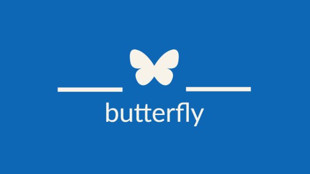 Butterfly banner