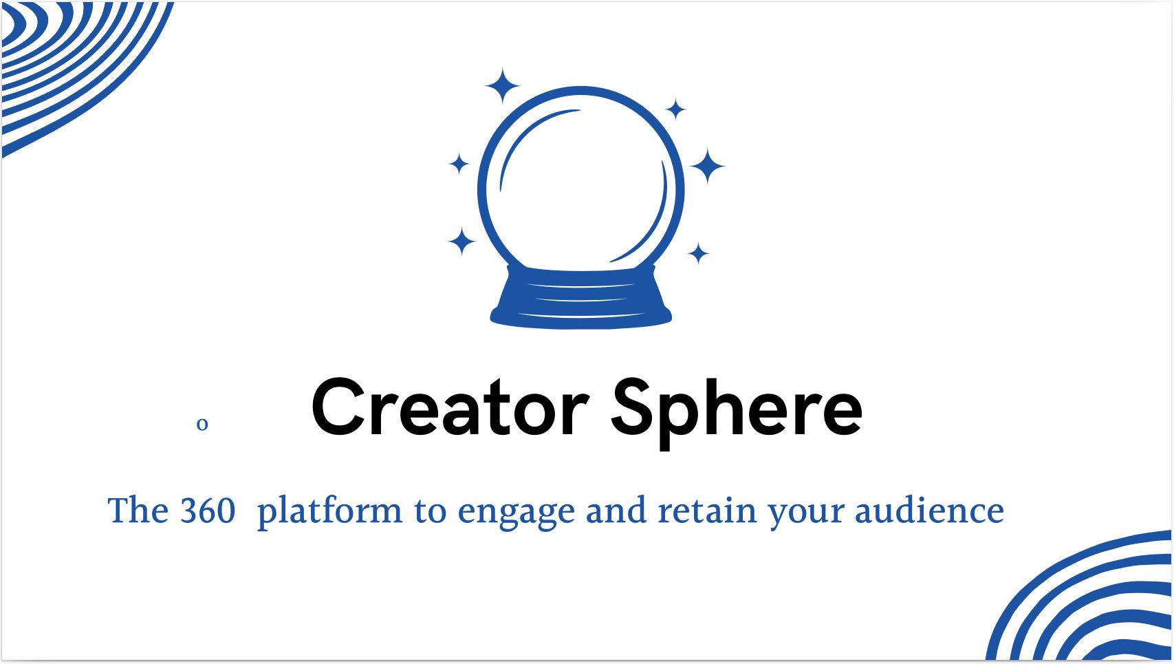 Creator Sphere banner