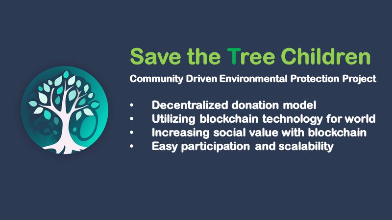 Save the tree children banner