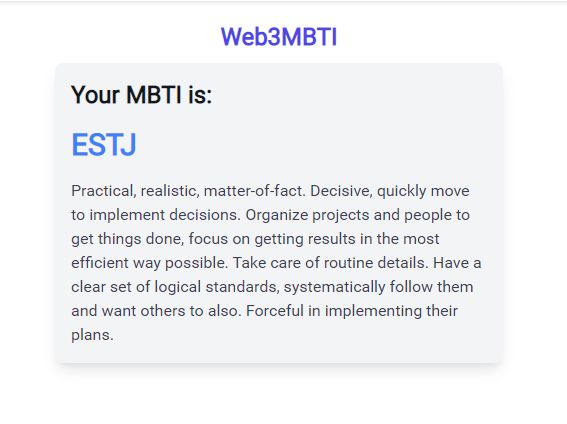 Web3MBTI banner