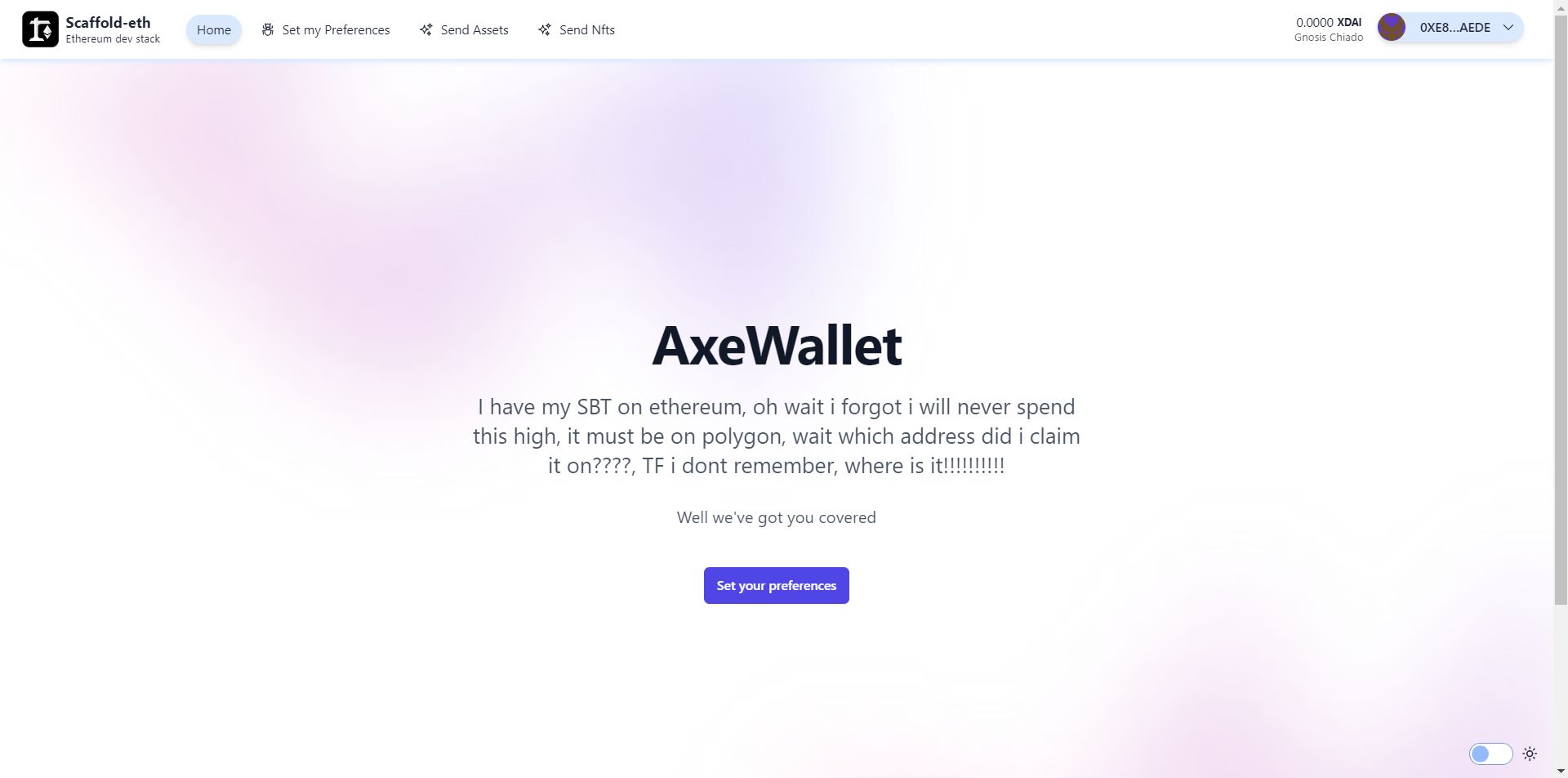 AxeWallet banner