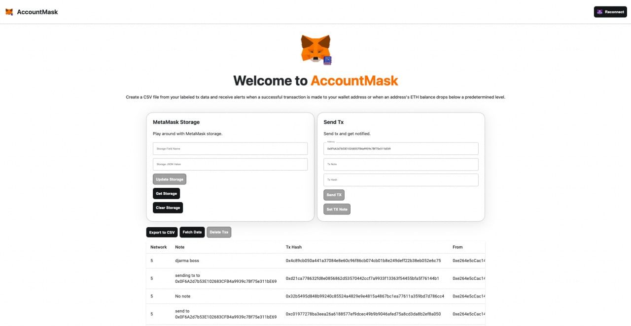 AccountMask banner