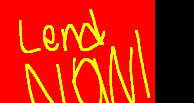 Lend Now! banner