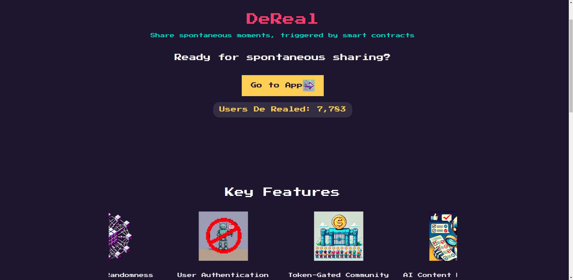 DeReal banner