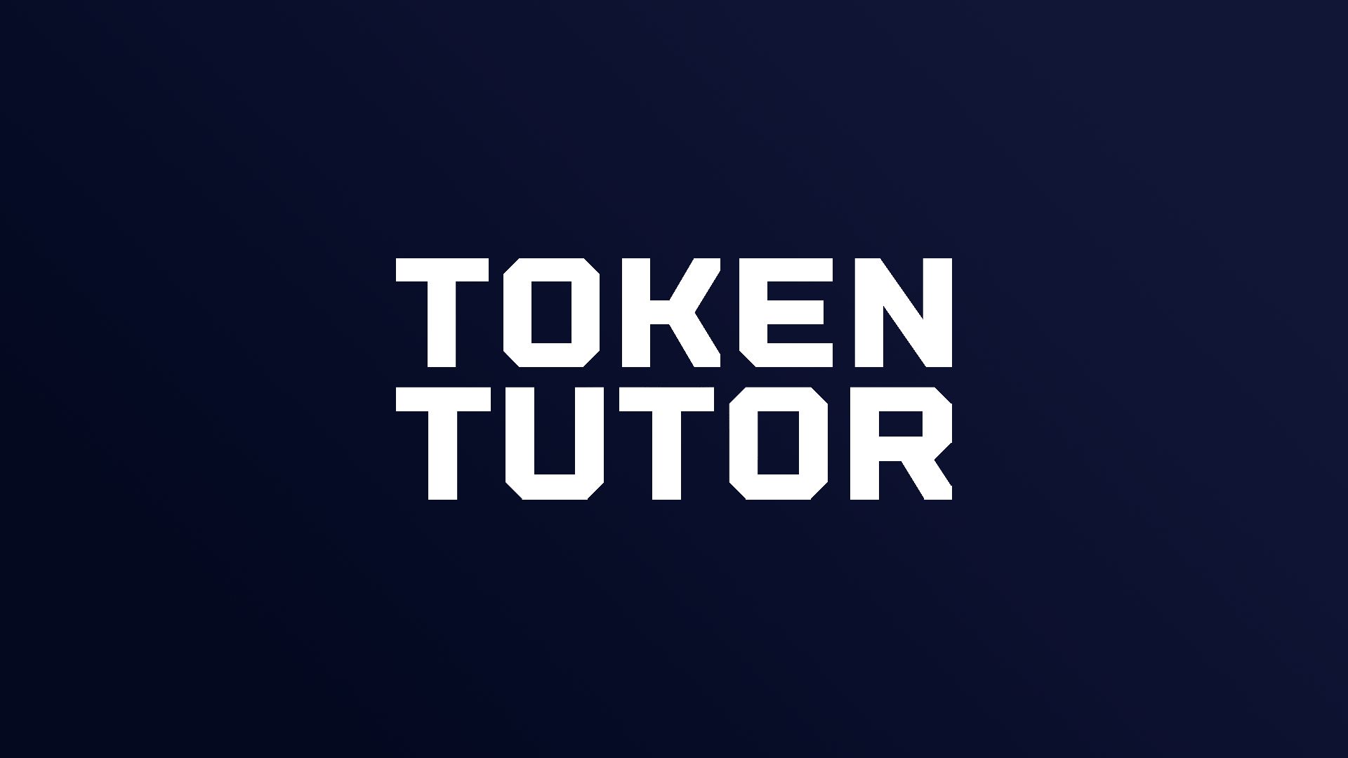 Token Tutor banner