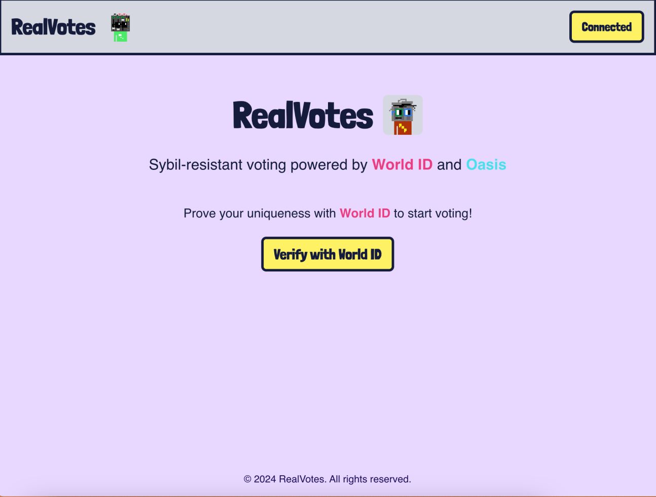 Real Votes banner