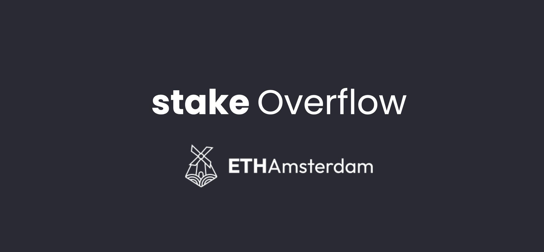 StakeOverflow banner