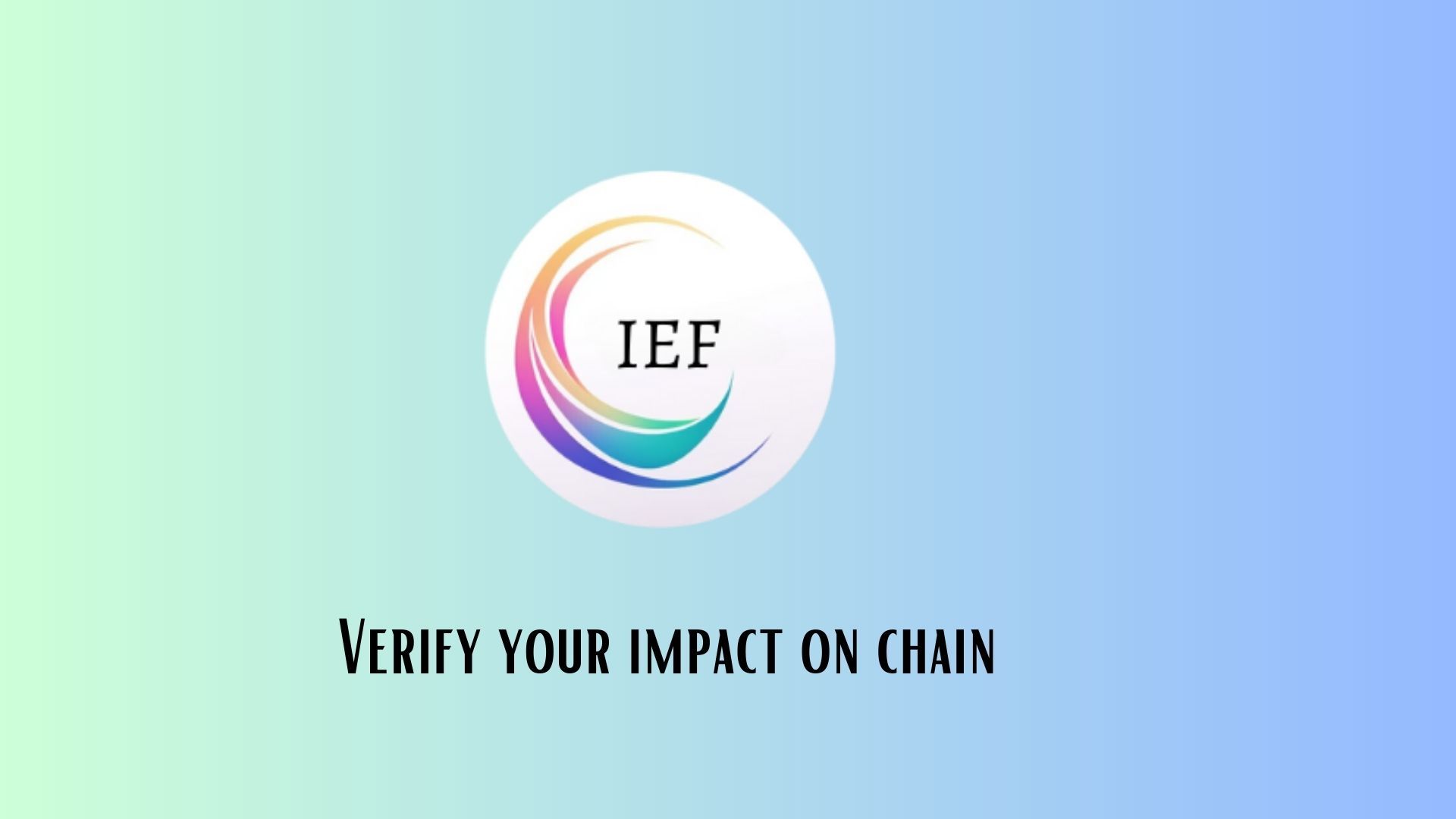 IEF - Impact Evaluation Framework banner