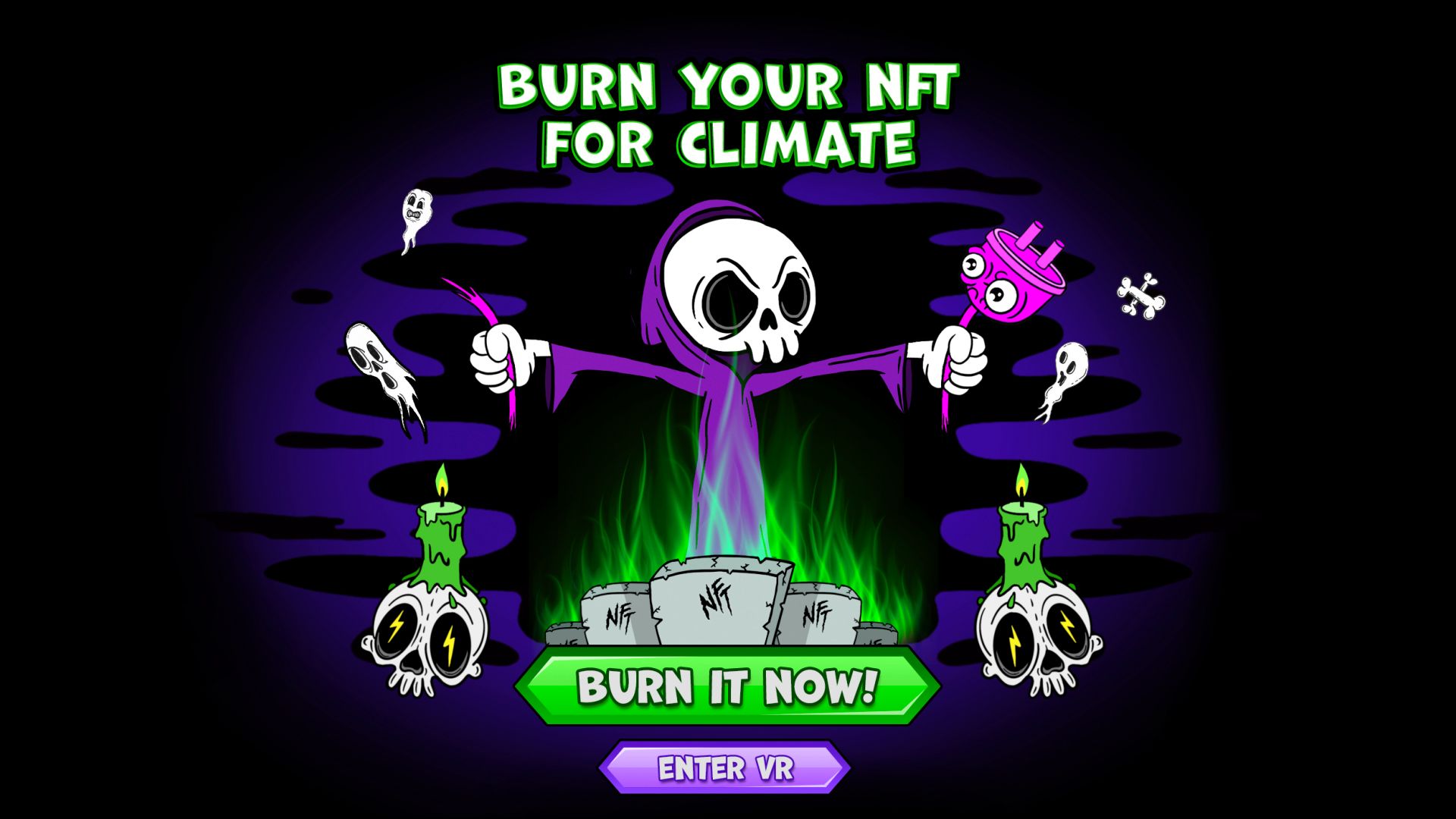 NFT bonfire banner