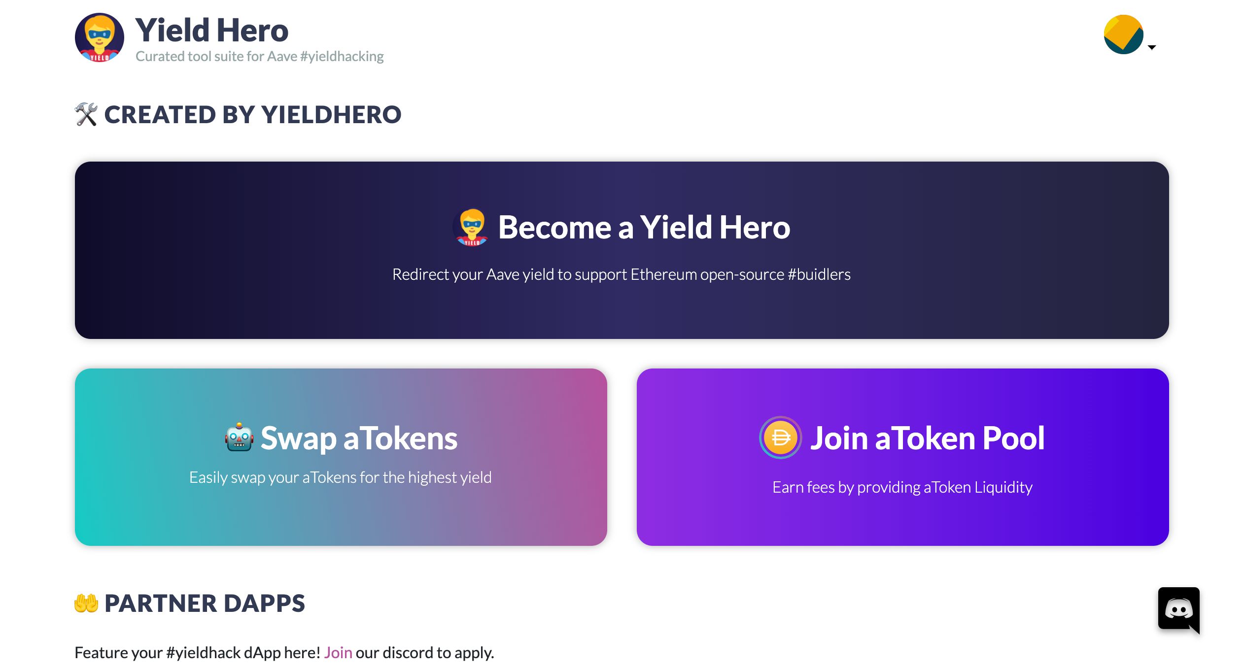 YieldHero banner