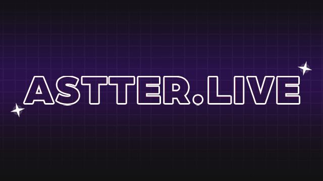 Astter.Live banner