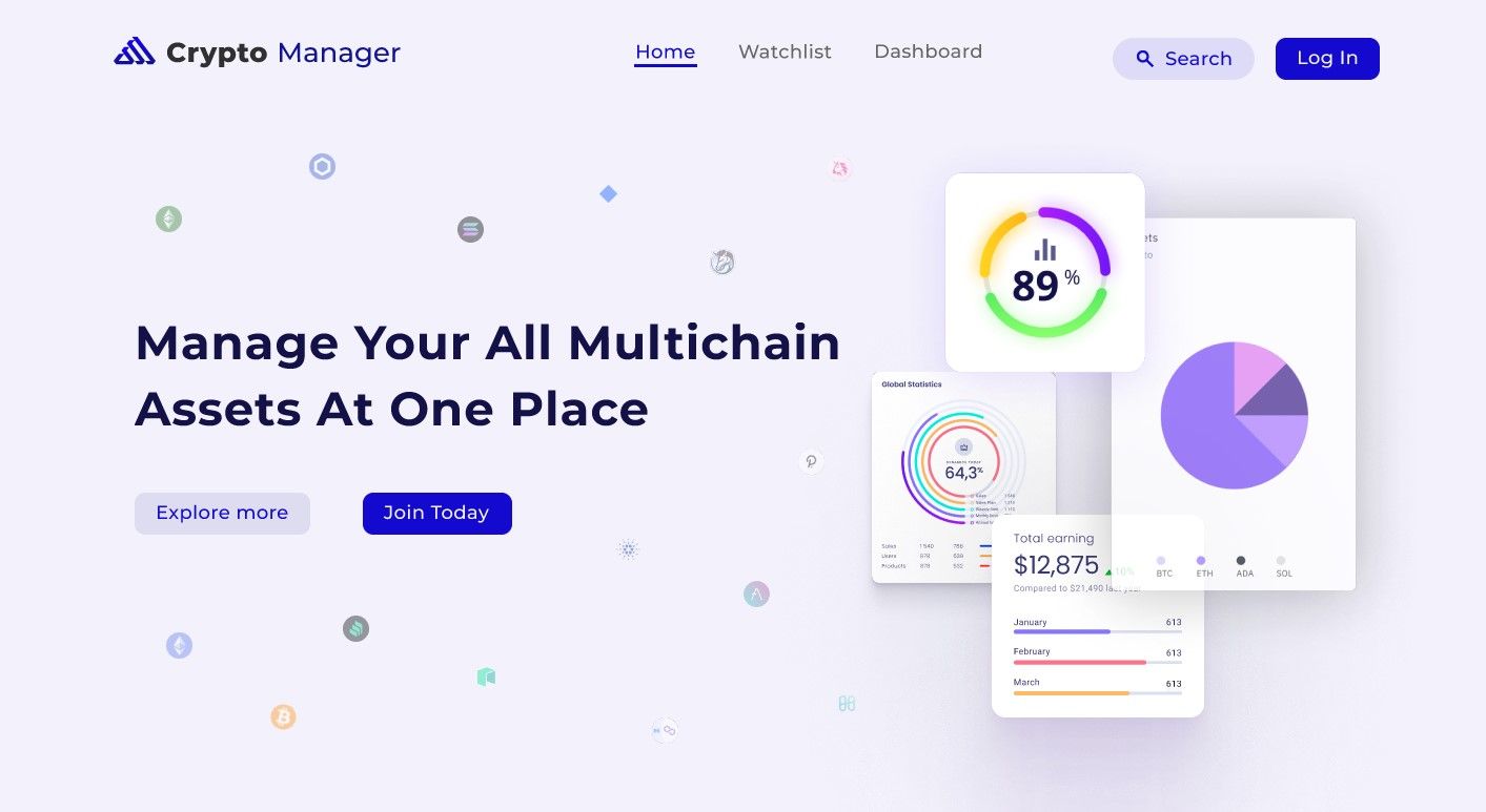 Crypto Manager banner