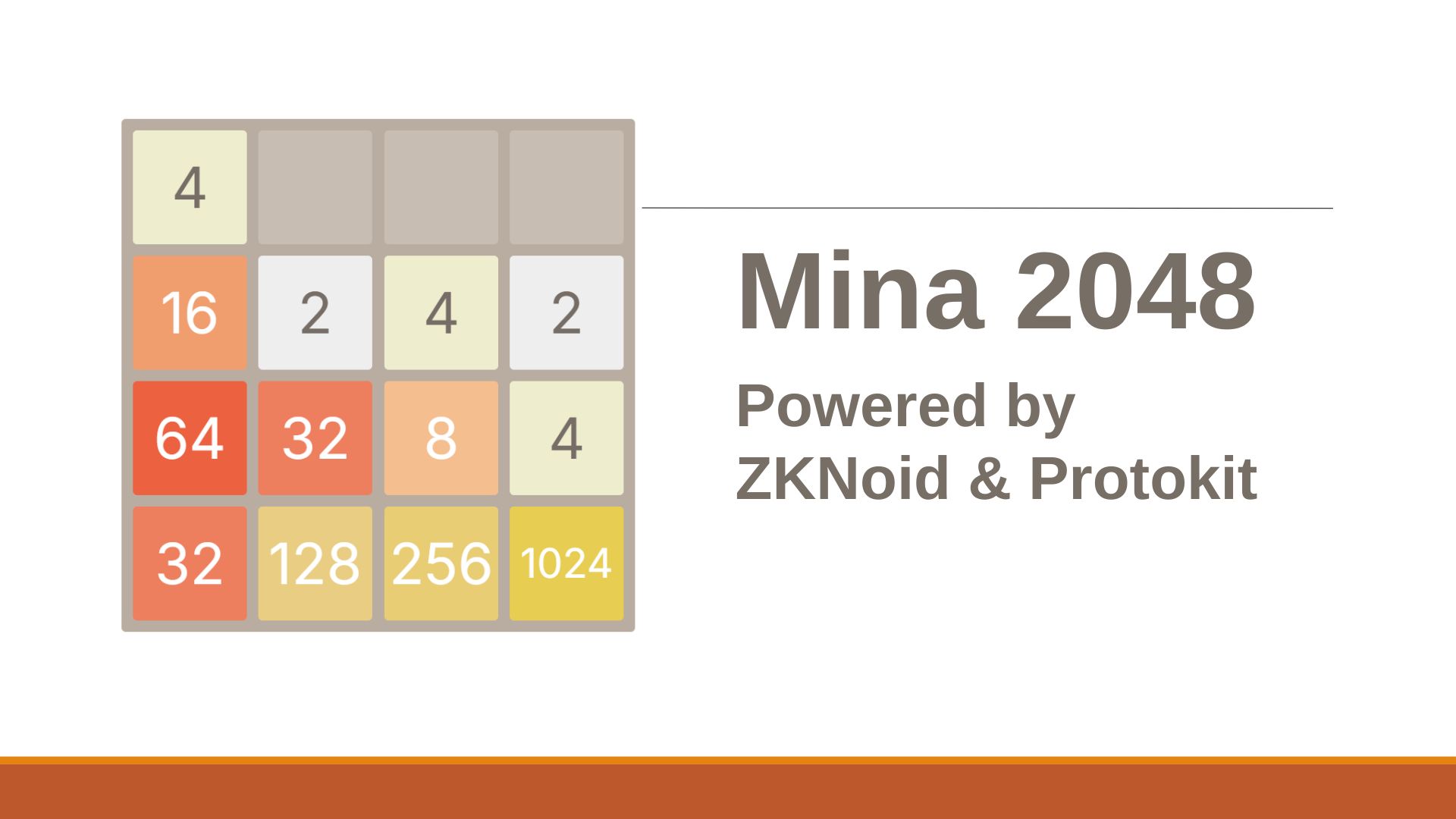 2048 ZKNoid banner