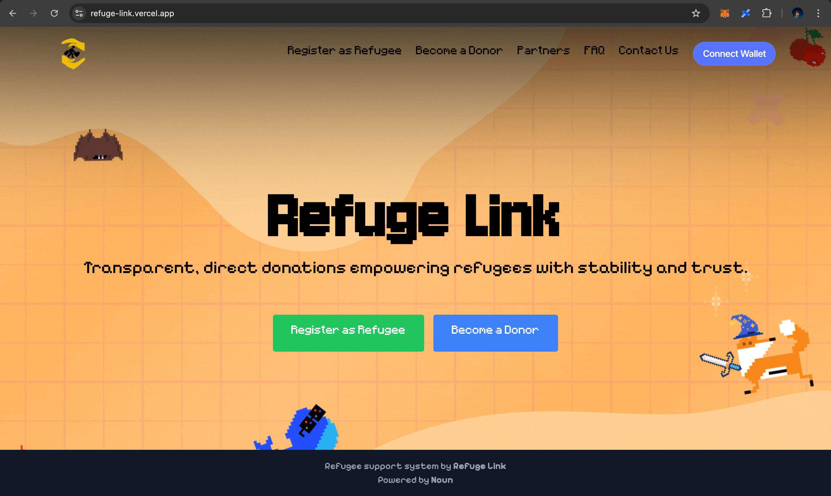 Refuge Link banner