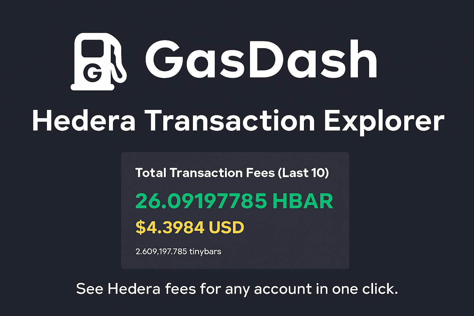 GasDash banner