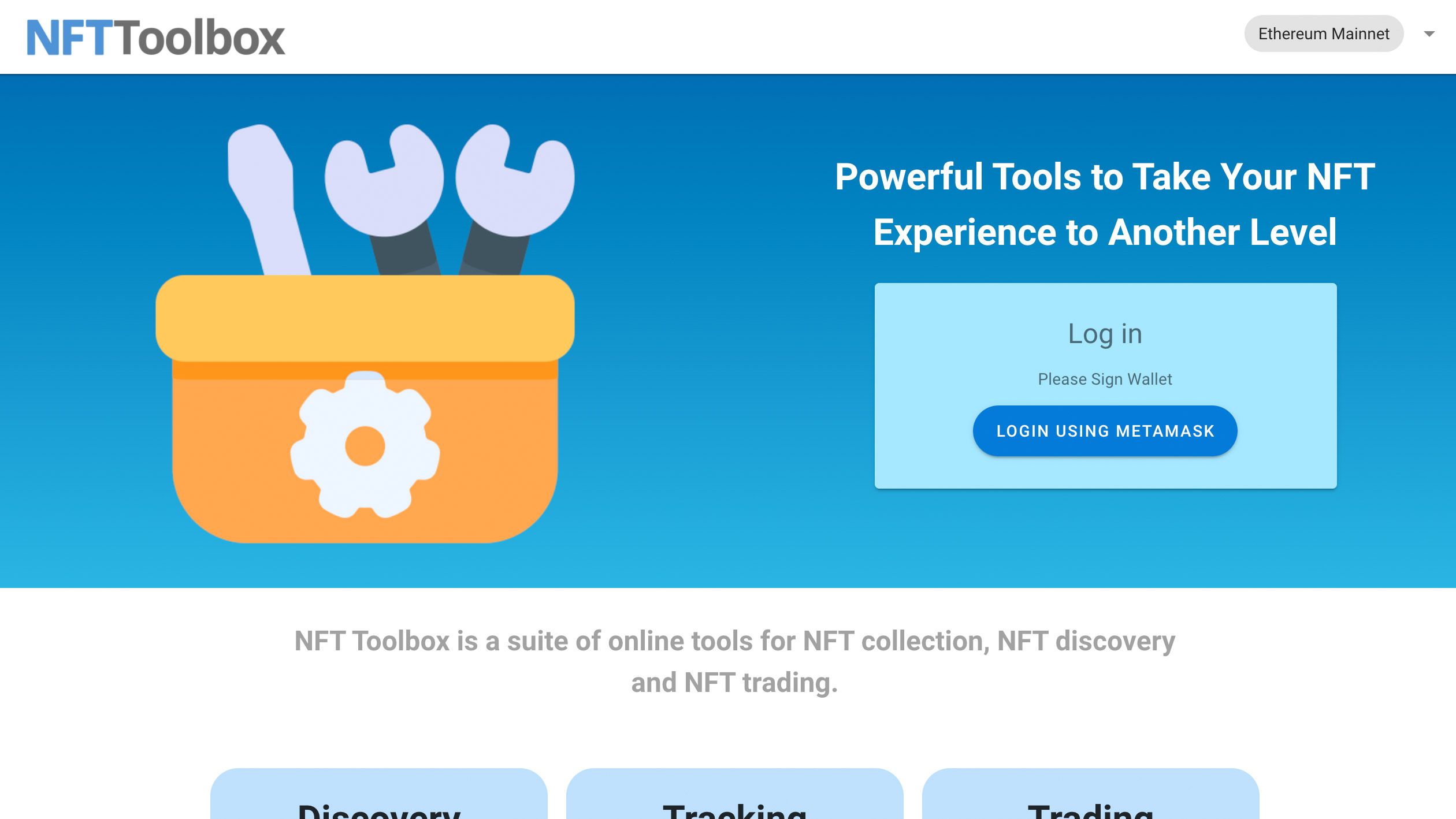 NFT Toolbox banner