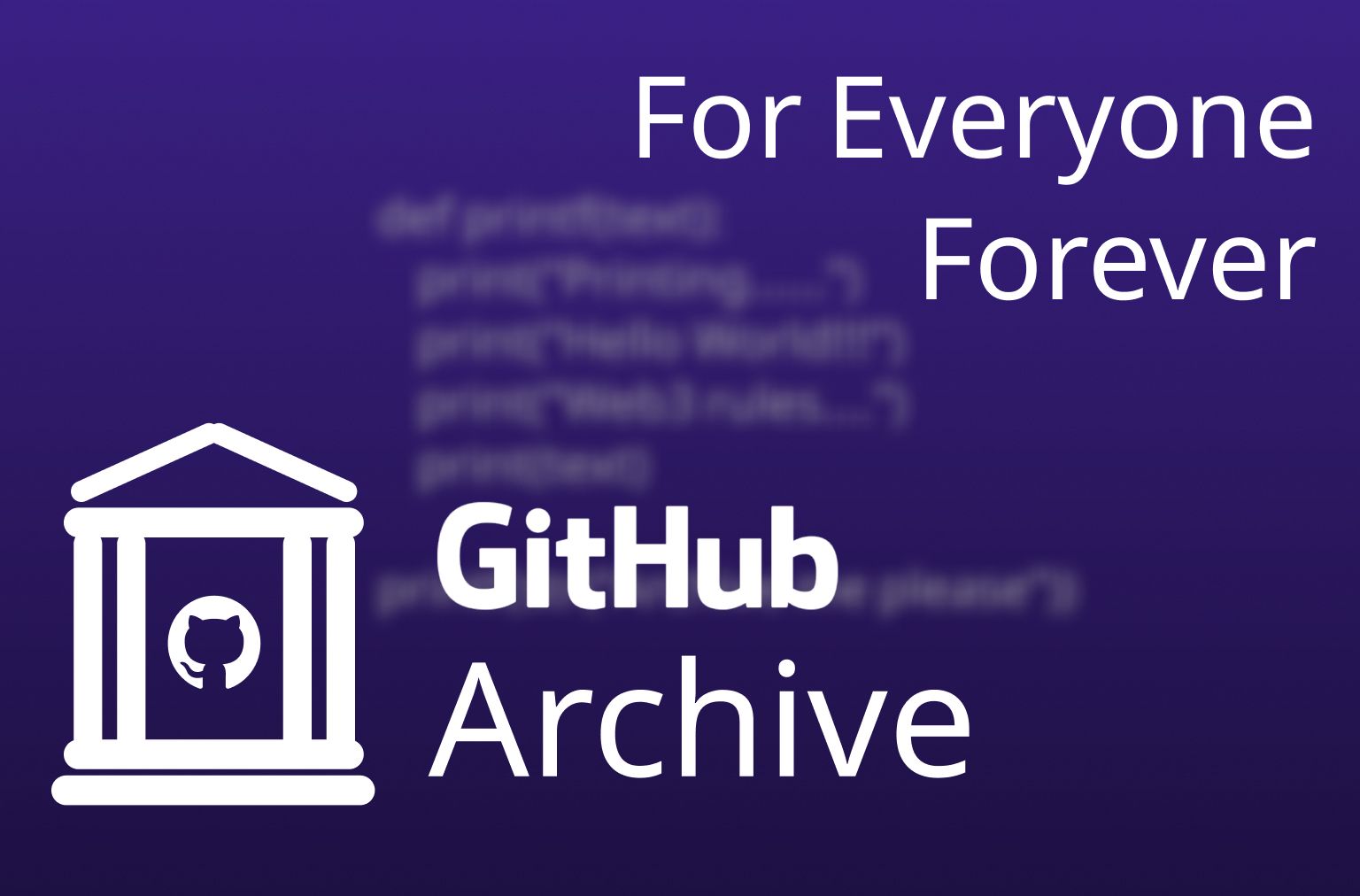 GithubArchive banner