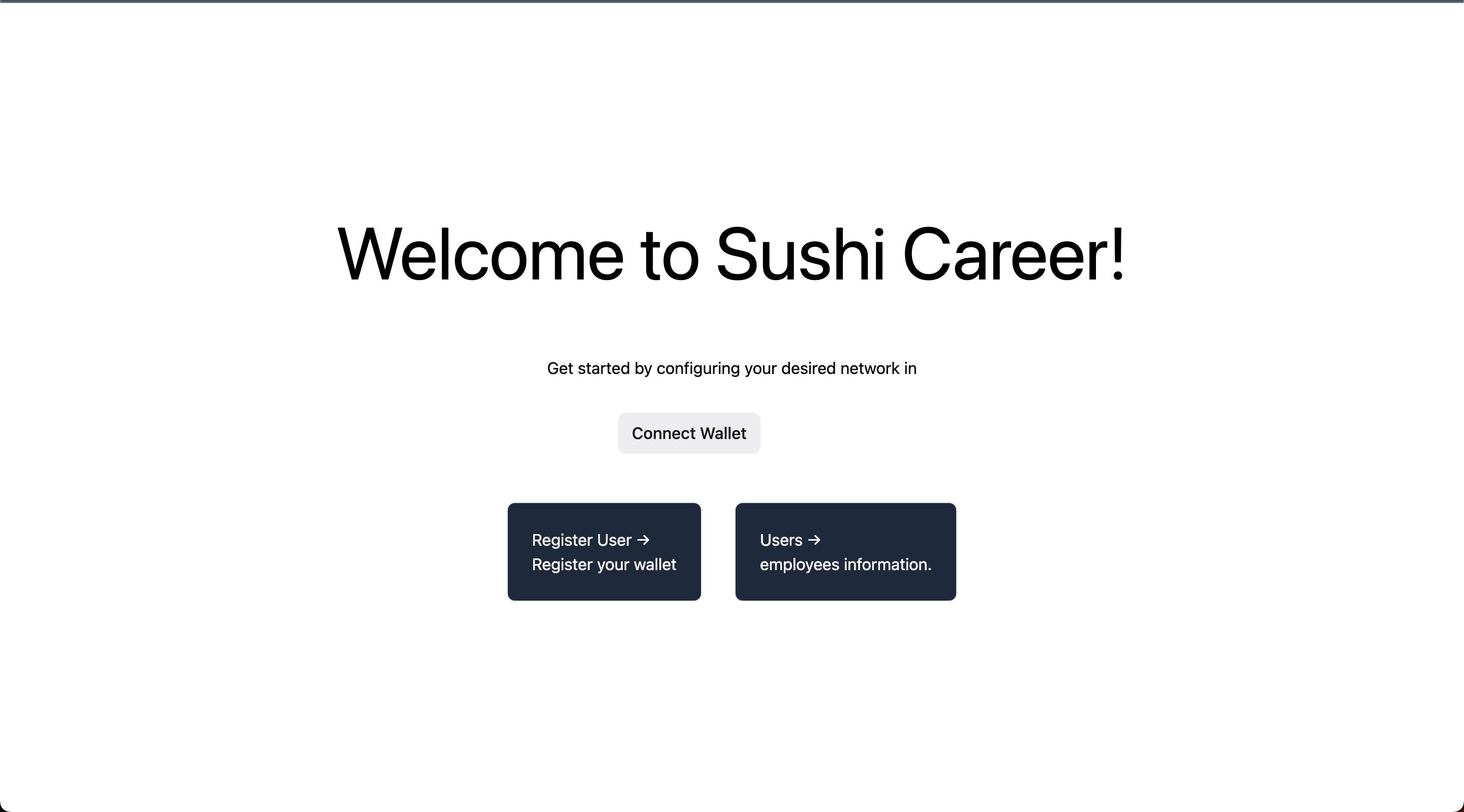 SUSHI Career banner