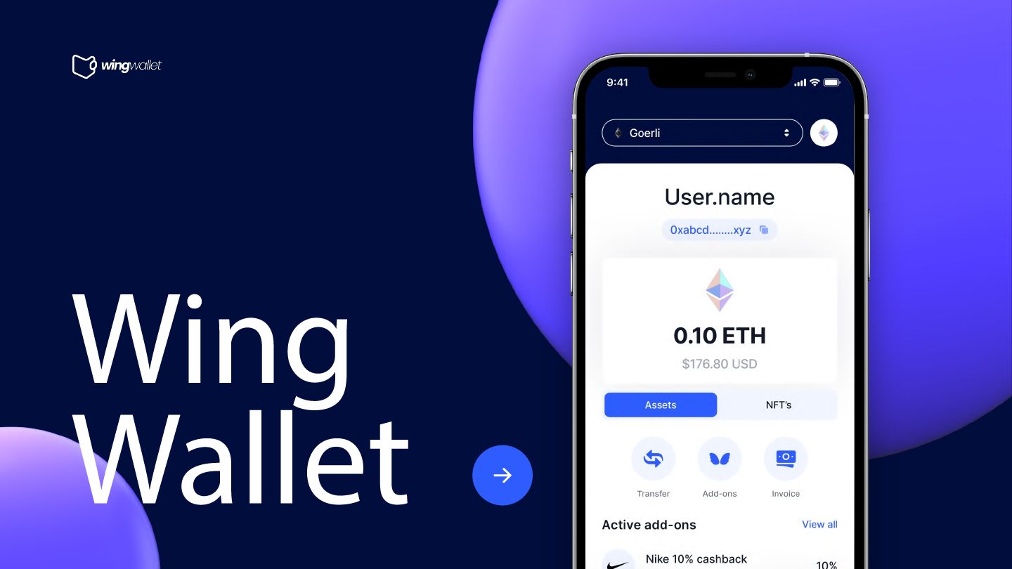 WingWallet - point-of-sale crypto payment banner