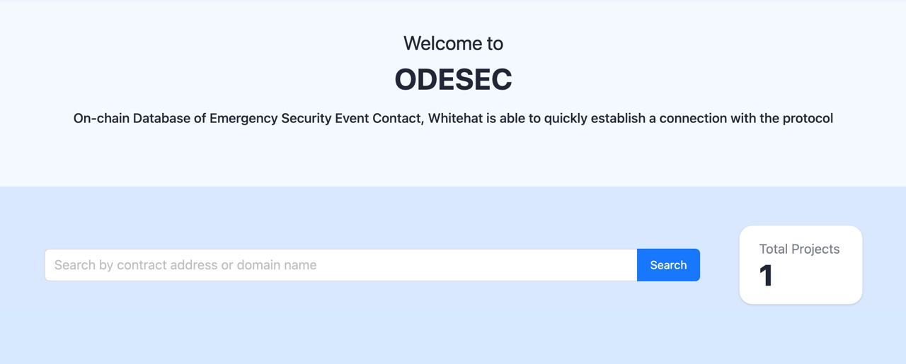 ODESEC banner