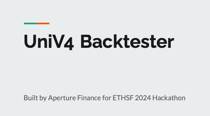 UniV4Backtester banner