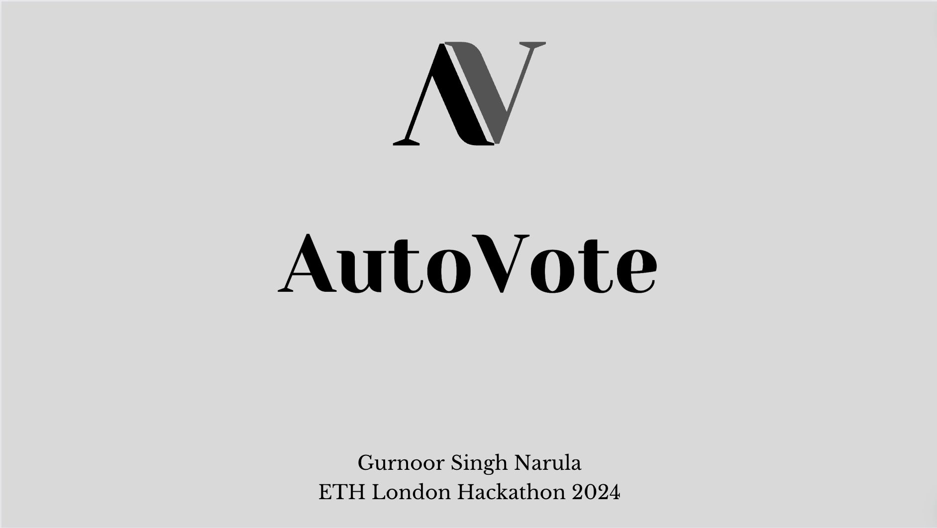 AutoVote banner