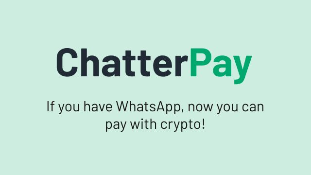 ChatterPay banner