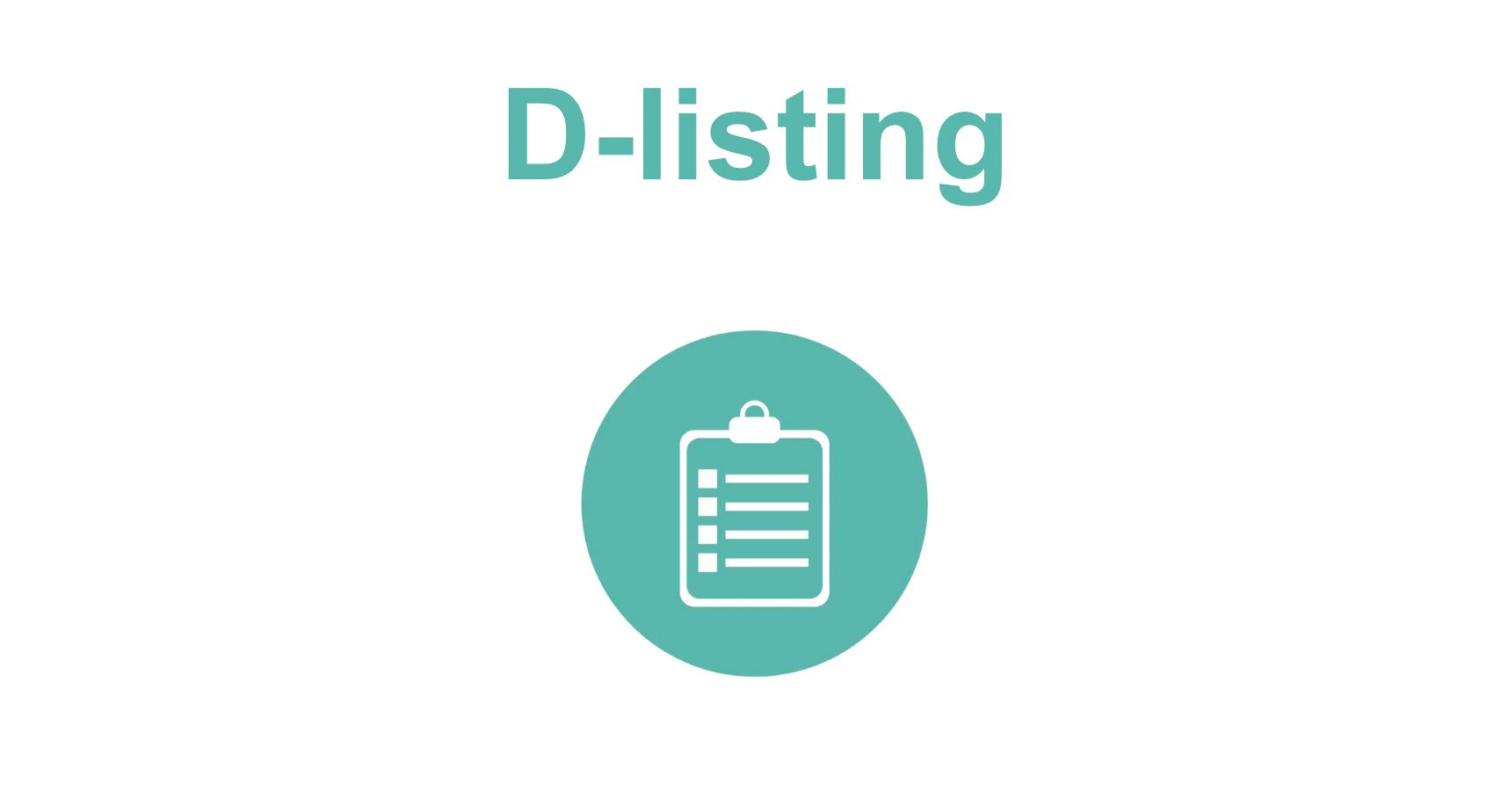 D-listing banner